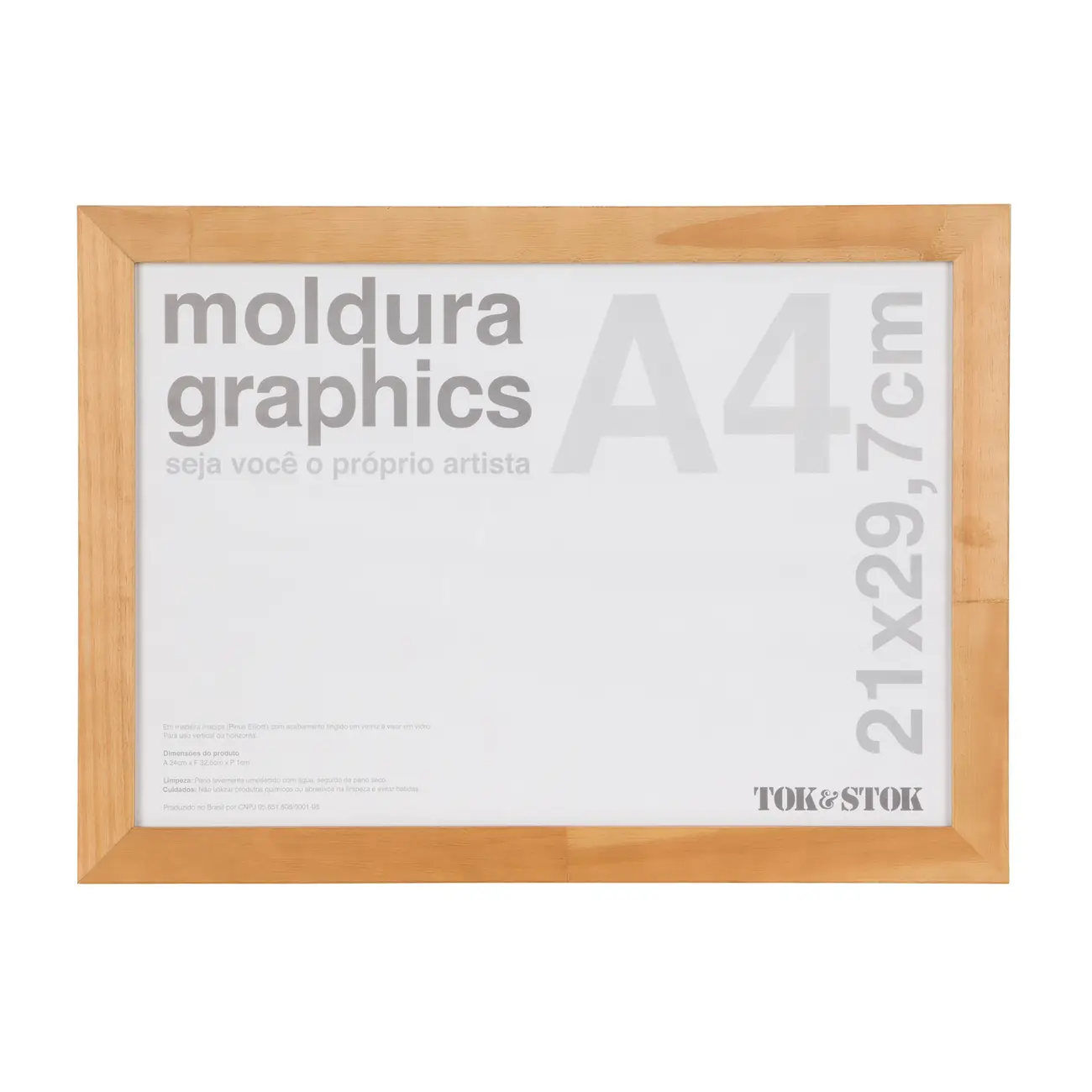MOLDURA A4 21 CM X 29 CM GRAPHICS - GARAPA - Foto 1