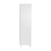 ARMÁRIO PARA LAVANDEIRA 2 PORTAS COM RODÍZIOS BUBS - BRANCO - Foto 4
