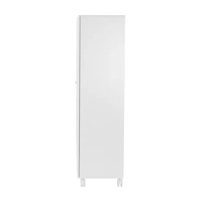 ARMÁRIO PARA LAVANDEIRA 2 PORTAS COM RODÍZIOS BUBS - BRANCO - Foto 4