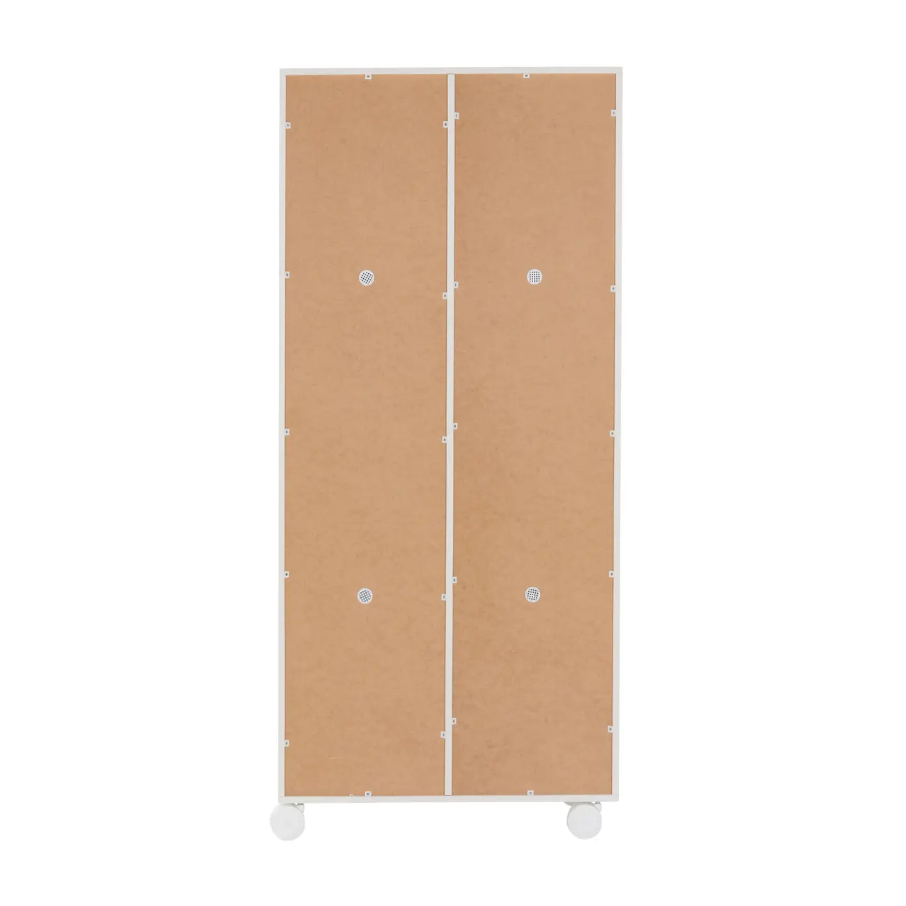 ARMÁRIO PARA LAVANDEIRA 2 PORTAS COM RODÍZIOS BUBS - BRANCO - Foto 5