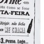 PANO DE PRATO BOTECO - PRETO/BRANCO - Foto 2