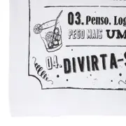 PANO DE PRATO BOTECO - PRETO/BRANCO - Foto 3
