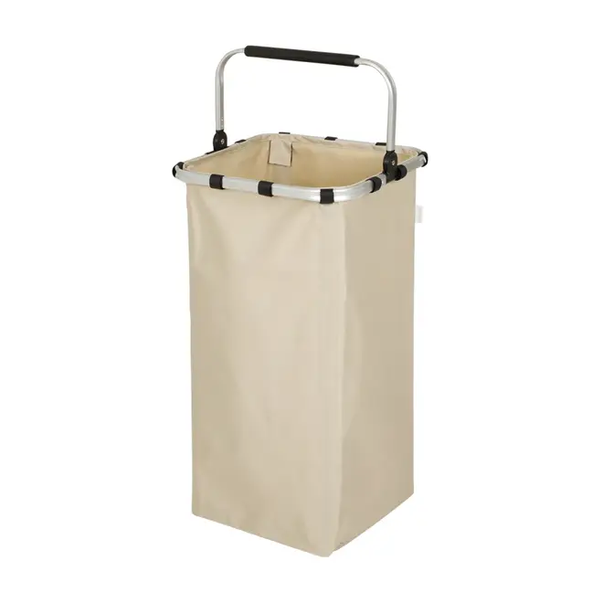 CESTO PARA ROUPA ALUPOLY - CAMELO/ALUMÍNIO - Foto 2