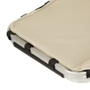 CESTO PARA ROUPA ALUPOLY - CAMELO/ALUMÍNIO - Foto 6