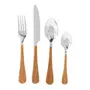 FAQUEIRO 24 PEÇAS PARA 6 PESSOAS MILÃO - INOX/MARROM - Foto 1