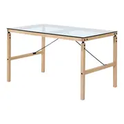 MESA 1,30 M X 75 CM PONTES - OAK FEEL/GRAFITE SATIN - Foto 2
