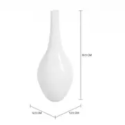 VASO 30 CM ADELINE - BRANCO - Foto 2