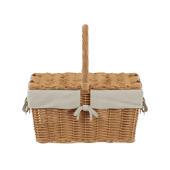 CESTO PIQUENIQUE 40 CM X 31 CM BOULE - FIBRA CLARA/ BEGE - Foto 1