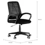 CADEIRA DE ESCRITÓRIO WEB - PRETO/PRETO - Foto 6