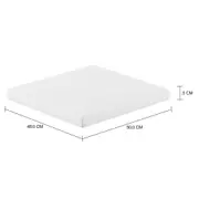 ALMOFADA DE ASSENTO PARA POLTRONA SOL - BRANCO - Foto 5