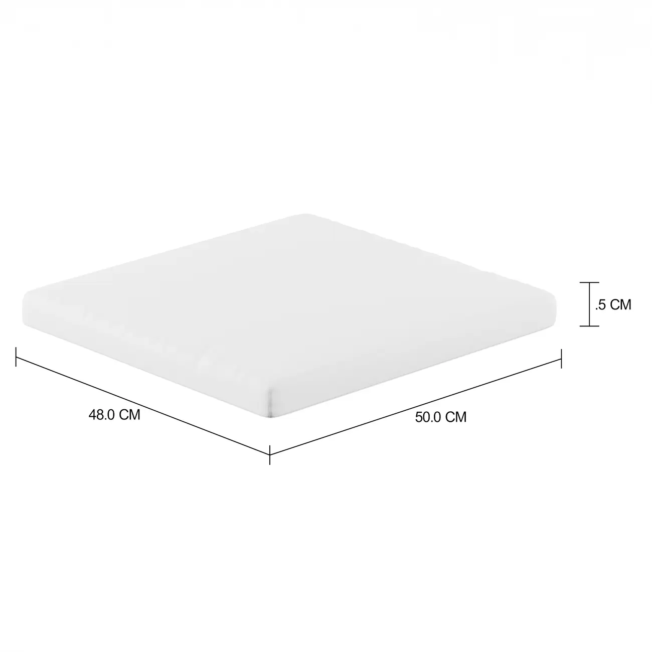 ALMOFADA DE ASSENTO PARA POLTRONA SOL - BRANCO - Foto 5