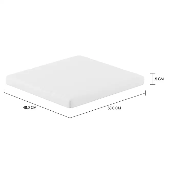 ALMOFADA DE ASSENTO PARA POLTRONA SOL - BRANCO - Foto 5