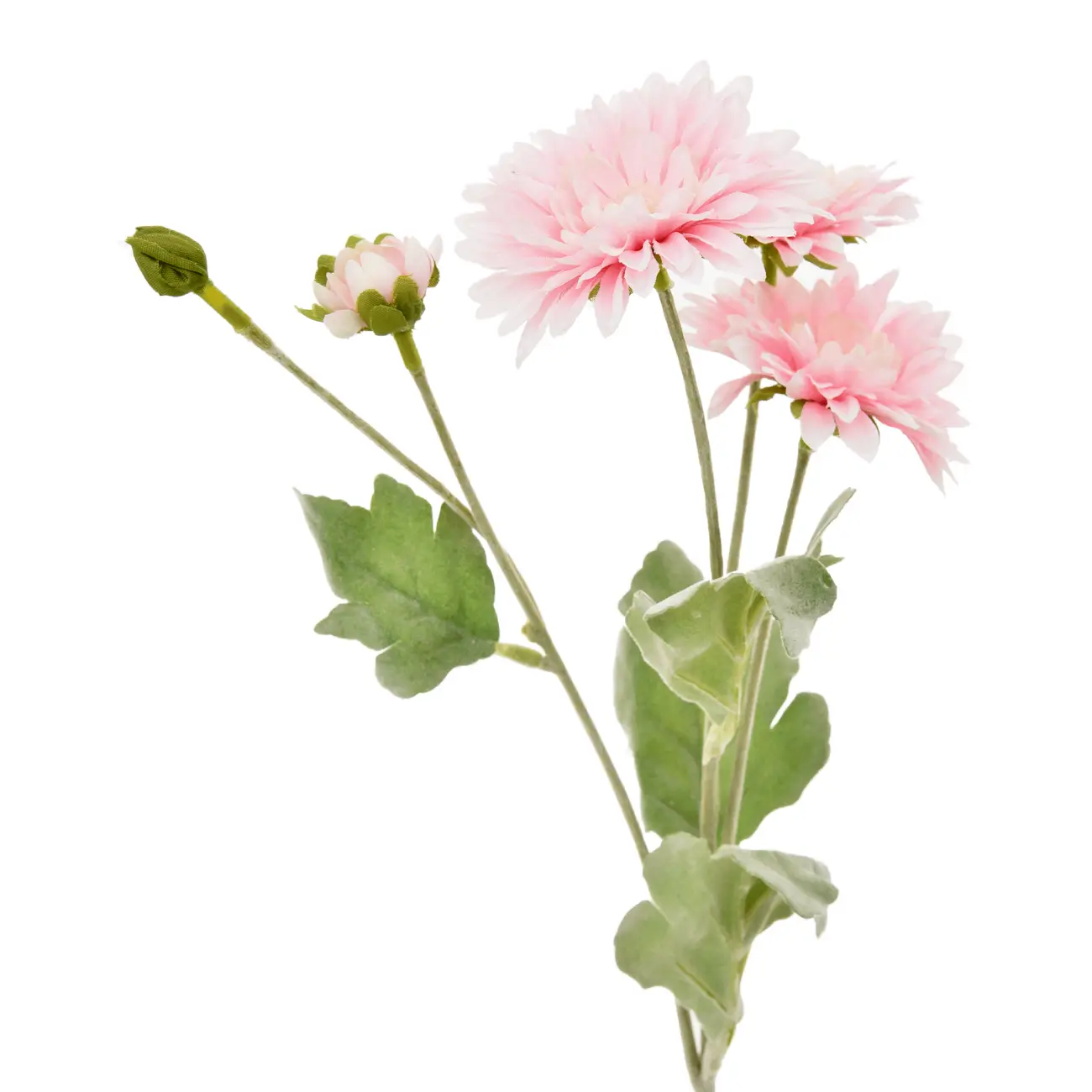 FLOR BOUTONS DÁLIA - ROSA CLARO/VERDE - Foto 2