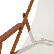 ESPREGUIÇADEIRA RECLINÁVEL EM 5 POSIÇÕES JOÁ - CUMARÚ/BRANCO - Foto 6