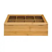 CAIXA DE CHÁ 31 CM X 19 CM BAMBOO - NATURAL/INCOLOR - Foto 5