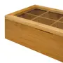 CAIXA DE CHÁ 31 CM X 19 CM BAMBOO - NATURAL/INCOLOR - Foto 8