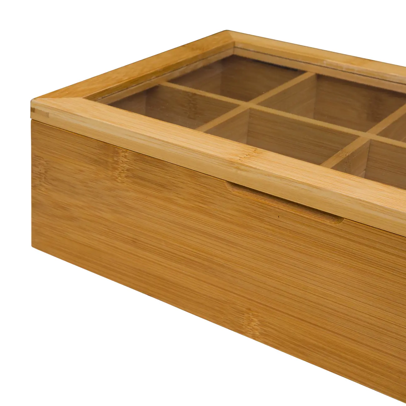 CAIXA DE CHÁ 31 CM X 19 CM BAMBOO - NATURAL/INCOLOR - Foto 8