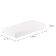 ALMOFADA DE ASSENTO PARA MÓDULO SOFÁ 2 LUGARES LEME - BRANCO/BRANCO - Foto 2
