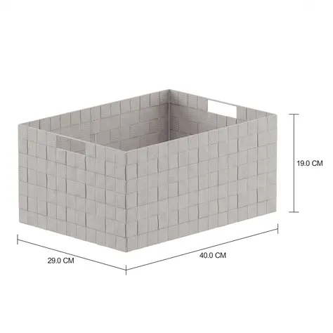 Imagem com medidas do produto CESTO 40 CM X 29 CM TRANCINTOS