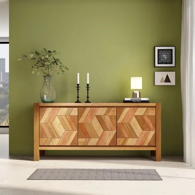BUFFET 3 PORTAS 1,71 M X 50 CM COLHEITA - NOZES - Foto 7