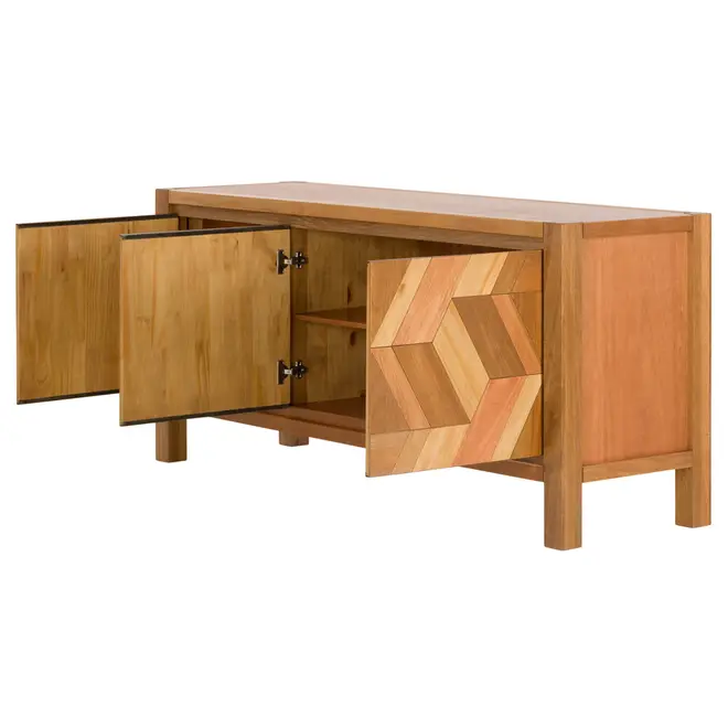 BUFFET 3 PORTAS 1,71 M X 50 CM COLHEITA - NOZES - Foto 3
