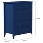 CÔMODA 6 GAVETAS 83 CM X 43 CM DEVON - AZUL - Foto 11