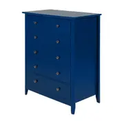CÔMODA 6 GAVETAS 83 CM X 43 CM DEVON - AZUL - Foto 2