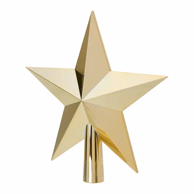 PONTEIRA ESTRELA 19 CM FINE FESTIVITY - OURO - Foto 2