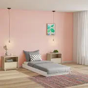 CAMA DE SOLTEIRO INFERIOR 88 CM PATCHFLOWER - BRANCO - Foto 3