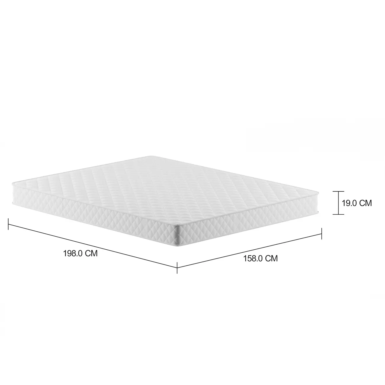 COLCHÃO DE ESPUMA QUEEN 1,58 M X 1,98 M X 19 CM DOSS - DENSIDADE 33 - Foto 2