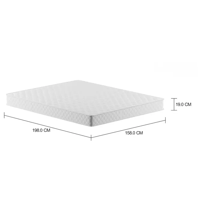 COLCHÃO DE ESPUMA QUEEN 1,58 M X 1,98 M X 19 CM DOSS - DENSIDADE 33 - Foto 2