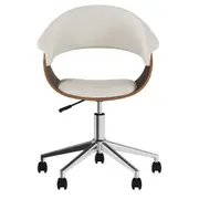 CADEIRA HOME OFFICE SKALL - NOZES/BEGE - Foto 1