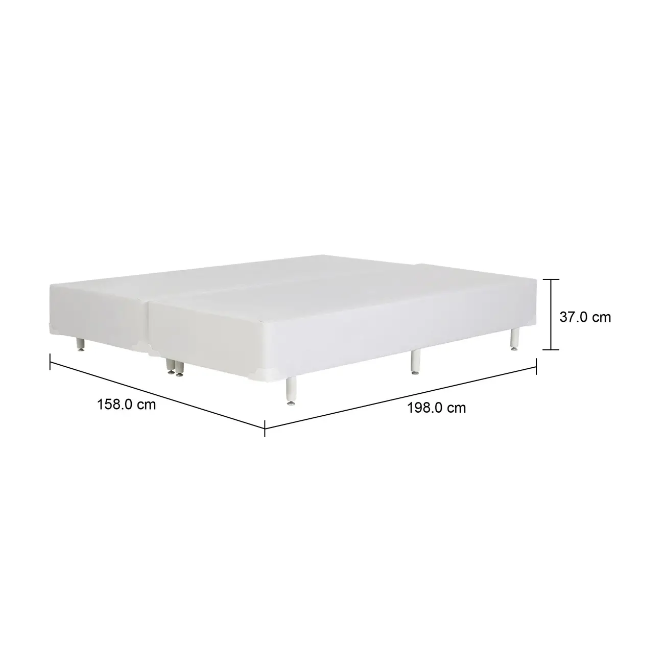 BASE PARA CAMA BOX QUEEN 1,58 M X 1,98 M MAX - CORSIN BRANCO - Foto 5