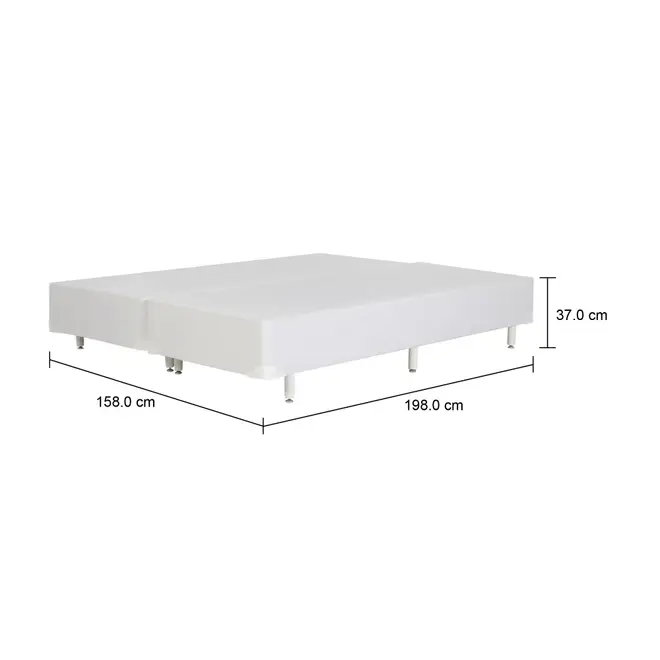 BASE PARA CAMA BOX QUEEN 1,58 M X 1,98 M MAX - CORSIN BRANCO - Foto 5