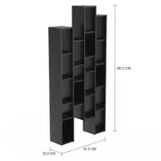 ESTANTE 87 CM X 1,87 M GINGA - PRETO - Foto 2