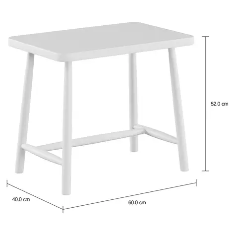Imagem com medidas do produto ESCRIVANINHA INFANTIL 60 CM X 40 CM TEXAS