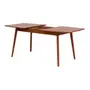 MESA DE JANTAR EXTENSÍVEL 1,36 M/1,76 M X 90 CM OREGON - NOZES - Foto 5