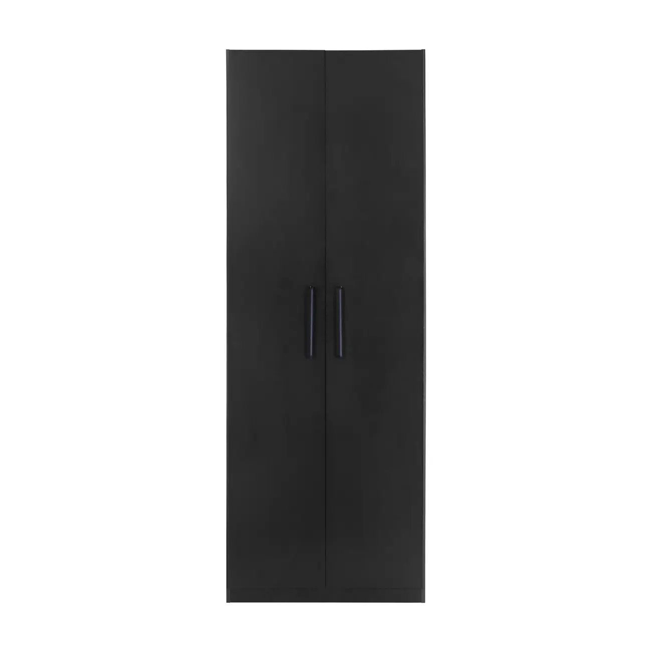 GUARDA-ROUPA 2 PORTAS 2 GAVETAS LIVE - PRETO - Foto 1
