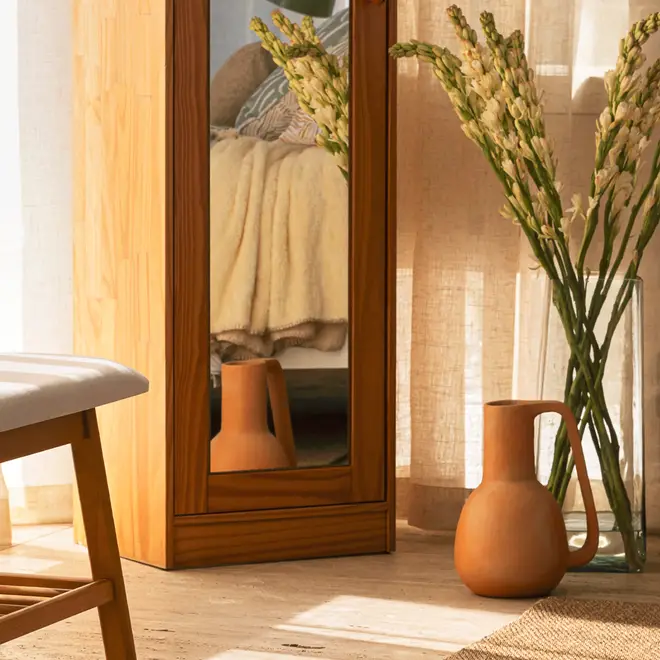 SAPATEIRA/ARMÁRIO PISO/PAREDE 1 PORTA TIMBER - AMÊNDOA - Foto 14