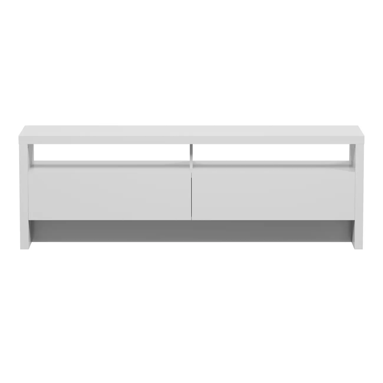 RACK 2 GAVETAS 1,80 M X 45 CM VOGAN - BRANCO BRILHANTE - Foto 1