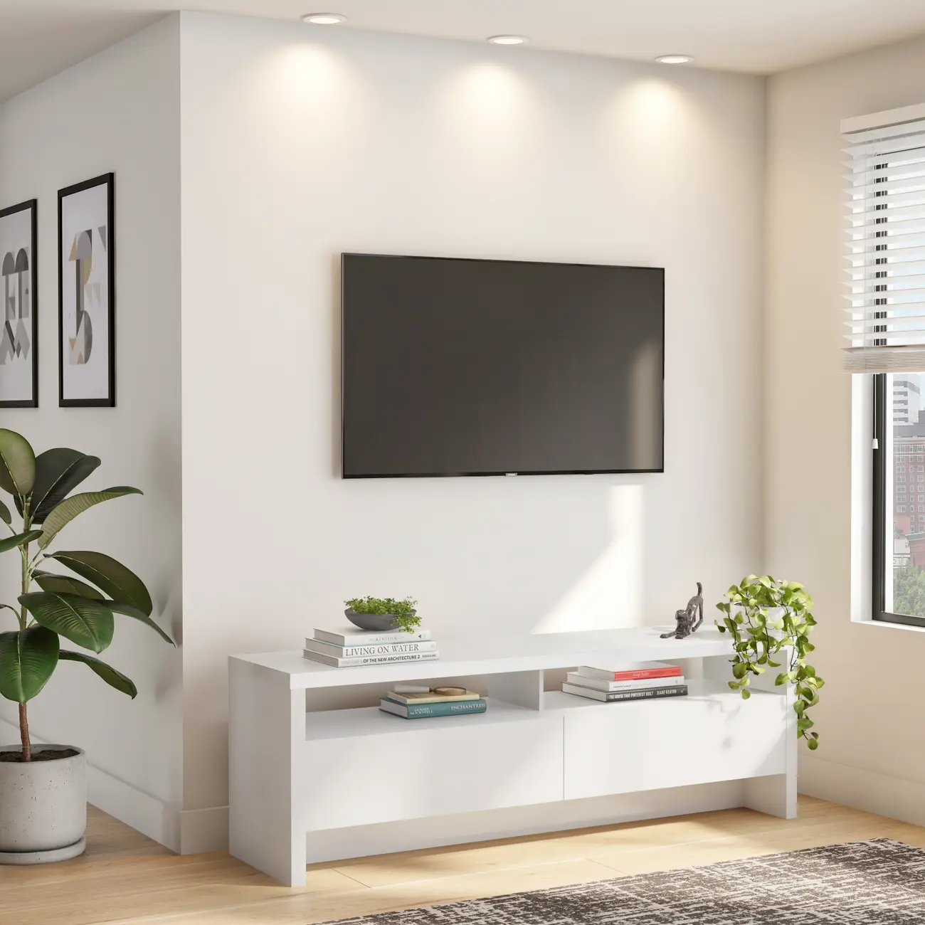 RACK 2 GAVETAS 1,80 M X 45 CM VOGAN - BRANCO BRILHANTE - Foto 3