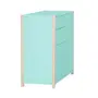CÔMODA 4 GAVETAS/1 PORTA 1,07 M X 42 CM PIN PLAY - NATURAL WASHED/MENTA - Foto 18