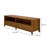 RACK 2 GAVETAS 1,81 M X 50 CM ARMAZÉM - NOZES - Foto 11