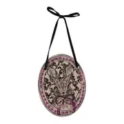 ADORNO PAREDE 9 CM PASCOQUETTE - VIN ROSE/PRETO - Foto 1