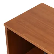 MESA DE CABECEIRA MID CENTURY - PRETO/NOZES - Foto 6