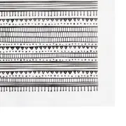 GUARDANAPO 39 CM X 39 CM PACOTE COM 20 PEÇAS MIREMBA - BRANCO/PRETO - Foto 5