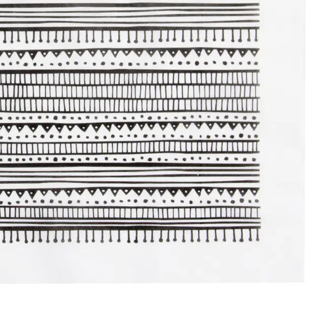 GUARDANAPO 39 CM X 39 CM PACOTE COM 20 PEÇAS MIREMBA - BRANCO/PRETO - Foto 5