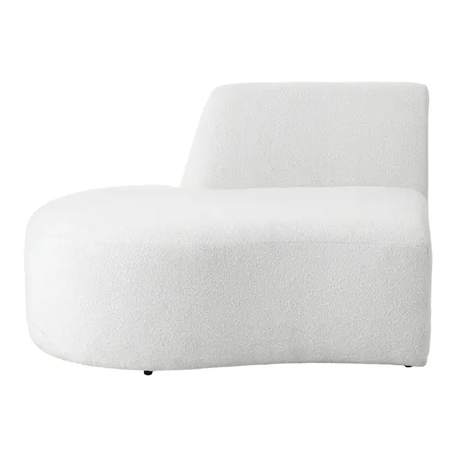 SOFÁ 4 LUGARES ESTENDIDO DIREITO ÔNDULO - BOUCLÉ BRANCO - Foto 3
