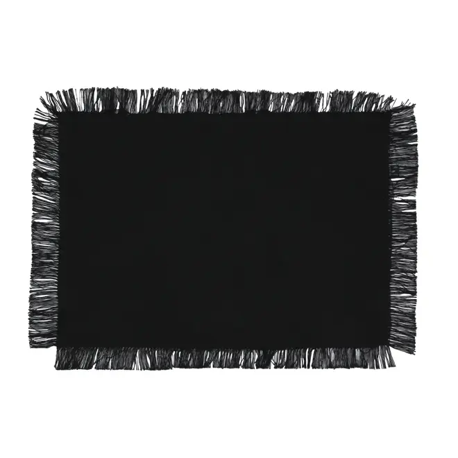 LUGAR AMERICANO TECIDO 33 CM X 48 CM HIMBA - PRETO - Foto 1