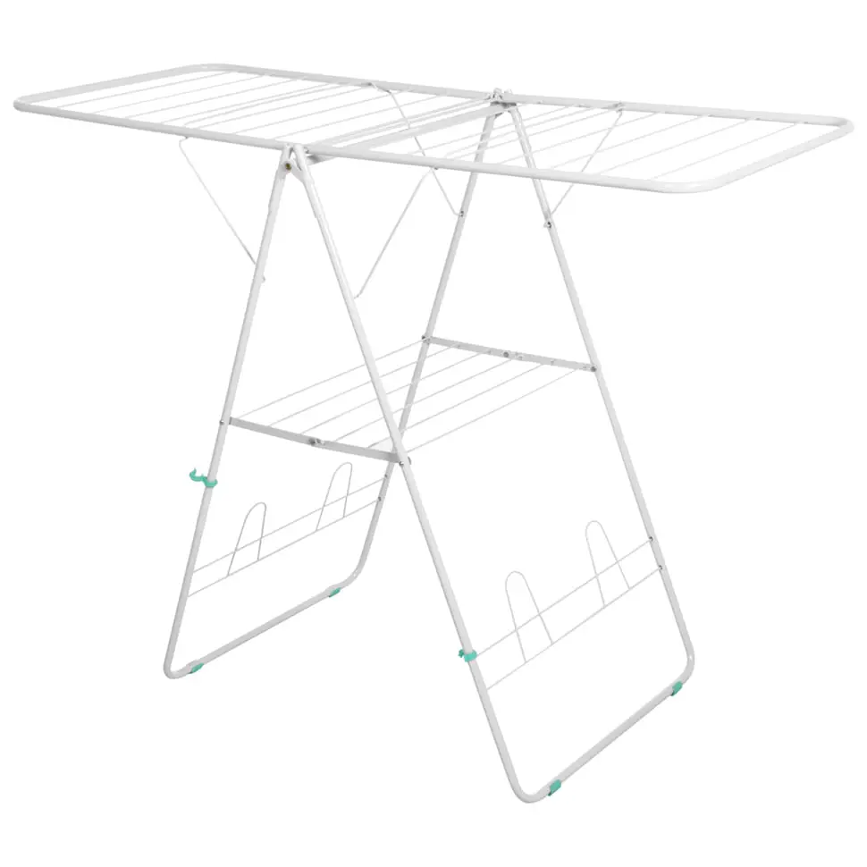 VARAL DE CHÃO DOBRÁVEL 1,41 M X 60 CM WIPE - BRANCO/MENTA - Foto 2